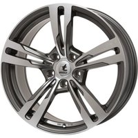 Alufelge 17 zoll ITWHEELS Anna 5x108 7,5J ET45, Farbe Anthrazit Glänzend Poliert von Itwheels