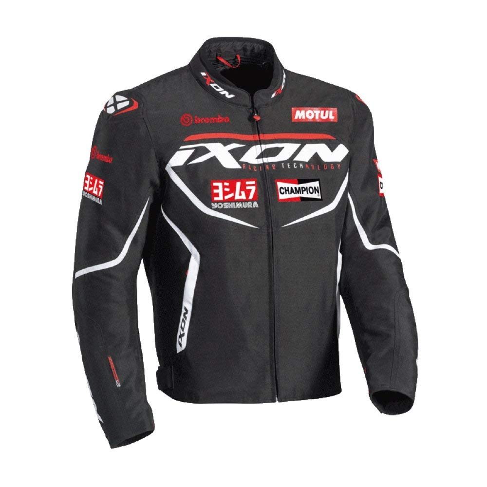 IXON Motorradjacke Matrix Evo schwarz weiß rot Größe M von IXON