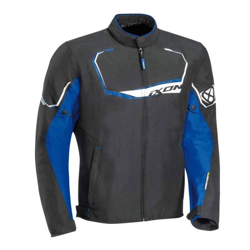 Ixon Motorradjacken Challenge Schwarz/Blau, Schwarz/Blau, 3XL von IXON