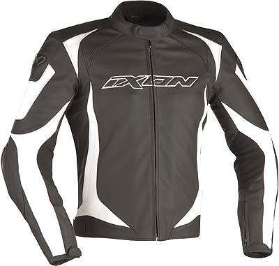 Ixon Revenge VX, Lederjacke - Schwarz/Weiß - 52 von Ixon