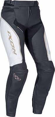 Ixon Trinity, Lederhose Damen - Schwarz/Weiß/Gold - 42 von Ixon