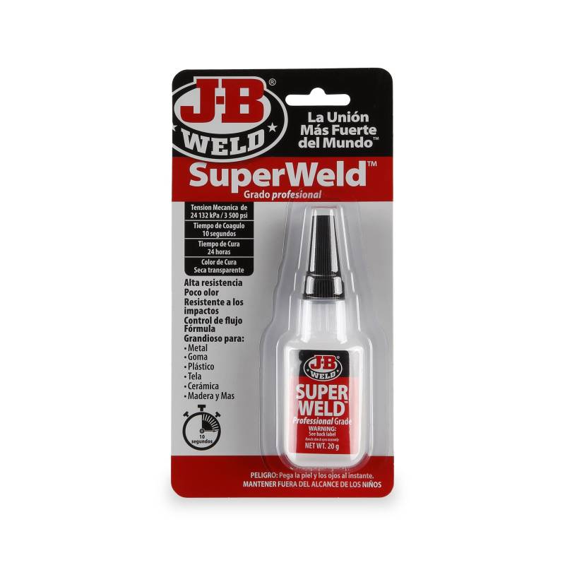 J-B Weld 33120SPA Super Weld Cyanacrylat - 20 g - Kleber - Kleber - Mehrzweck - Metall - Hohe Festigkeit - Präzision von J-B Weld