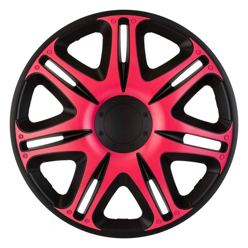 Satz J-Tec Radzierblenden Nascar 13-Zoll Schwarz/Pink von AUTO-STYLE