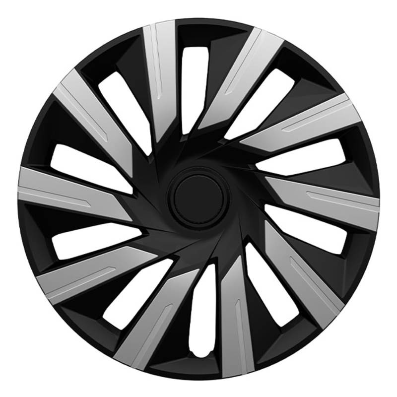 J-Tec Satz Radzierblenden Tecna 14-Zoll Silber/Schwarz von J-Tec