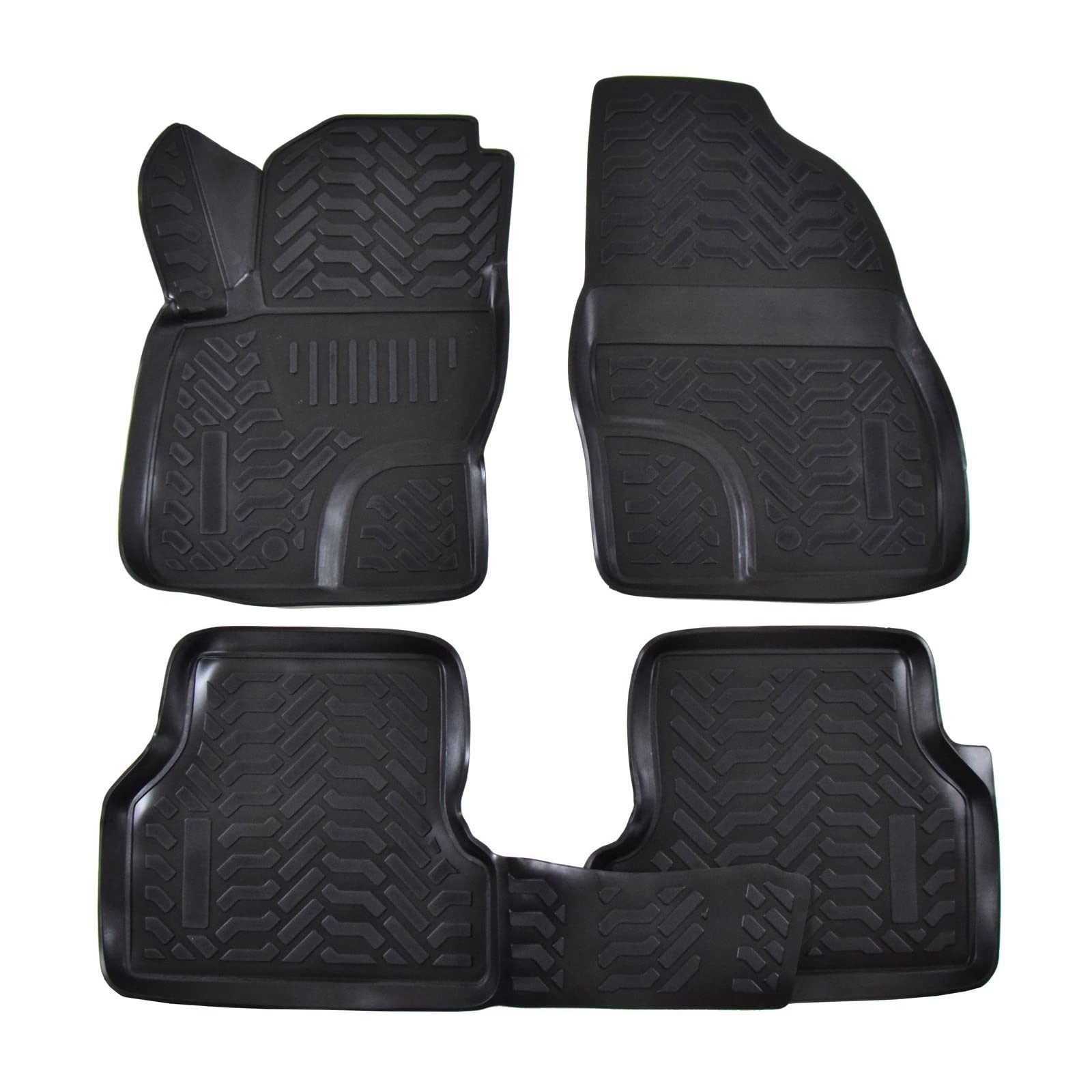 J&J AUTOMOTIVE | 3D Automatten Gummi Matten Gummifußmatten TPE Passend Für Focus 2 2004-2010, Schwarz, Anti-Rutsch, Allwetter, 4-Tlg, Hohes Rand J&J AUTOMOTIVE | 3D Automatten Gummi Matten Gummifußmatten TPE Passend Für Focus 2 2004-2010, Schwarz, Anti-Rutsch, Allwetter, 4-Tlg, Hohes Rand von J&J AUTOMOTIVE