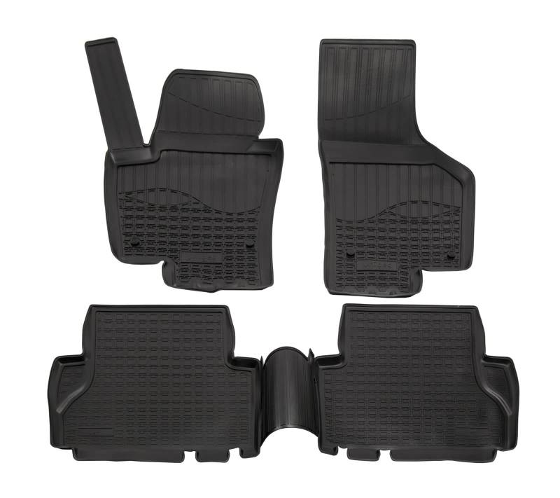 J&J AUTOMOTIVE | 3D Gummimatten Auto Matten Fussmatten Kompatibel mit Alhambra 2010-2017, Individuelle Passform mit Hohem Rand cca 4-5cm, Allwetter, 4Tlg, Premium Qualität von J&J AUTOMOTIVE