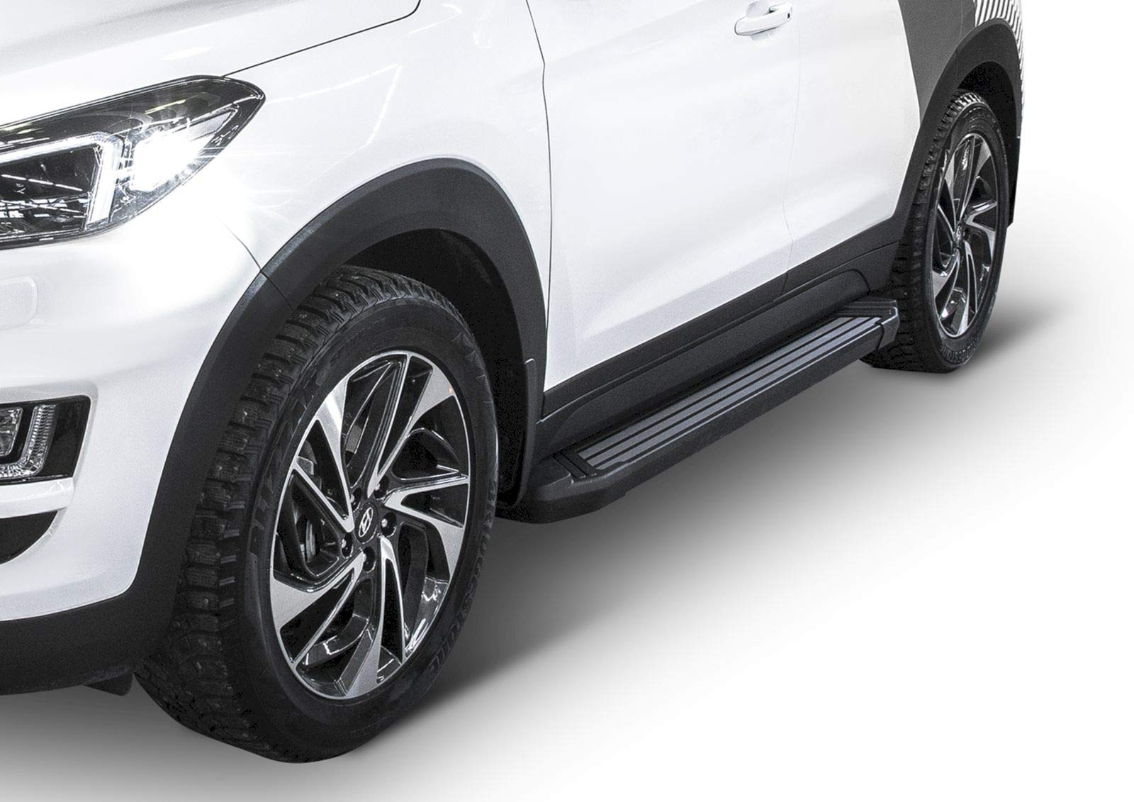J&J AUTOMOTIVE | Basic Black Trittbretter, Einstiegsleisten mit Abe Passend Für Sportage QL, QLE 2016-2021 OEM, Set Trittbretter (L+R), Schwarz von J&J AUTOMOTIVE