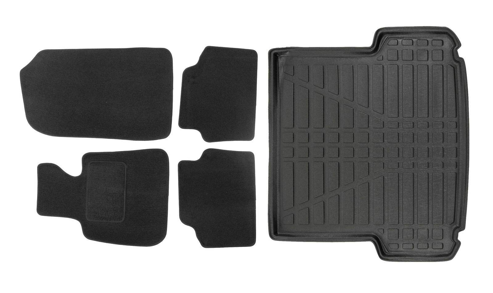 J&J AUTOMOTIVE | Velours Fußmatten + Kofferraumwanne Set Für 3er E91 2005-2012 Touring, Genaue Passform, rutschfeste Untregrund, mit Hoher Rand J&J AUTOMOTIVE | Velours Fußmatten + Kofferraumwanne Set Für 3er E91 2005-2012 Touring, Genaue Passform, rutschfeste Untregrund, mit Hoher Rand von J&J AUTOMOTIVE