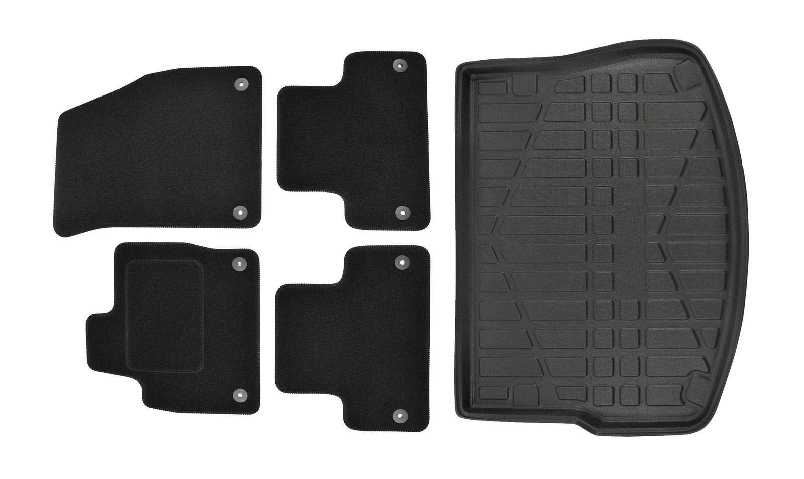 J&J AUTOMOTIVE | Velours Fußmatten + Kofferraumwanne Set Für Range Rover Evoque ab 2011-2018, Genaue Passform, rutschfeste Untregrund J&J AUTOMOTIVE | Velours Fußmatten + Kofferraumwanne Set Für Range Rover Evoque ab 2011-2018, Genaue Passform, rutschfeste Untregrund von J&J AUTOMOTIVE