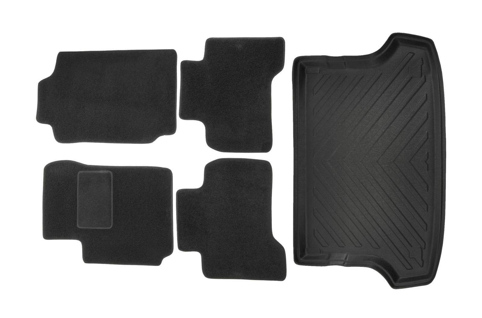 J&J AUTOMOTIVE | Velours Fußmatten + Kofferraumwanne Set Für Grand Vitara 2005-2015 5-Türer, Genaue Passform, rutschfeste Untregrund, mit Hoher Rand J&J AUTOMOTIVE | Velours Fußmatten + Kofferraumwanne Set Für Grand Vitara 2005-2015 5-Türer, Genaue Passform, rutschfeste Untregrund, mit Hoher Rand von J&J AUTOMOTIVE