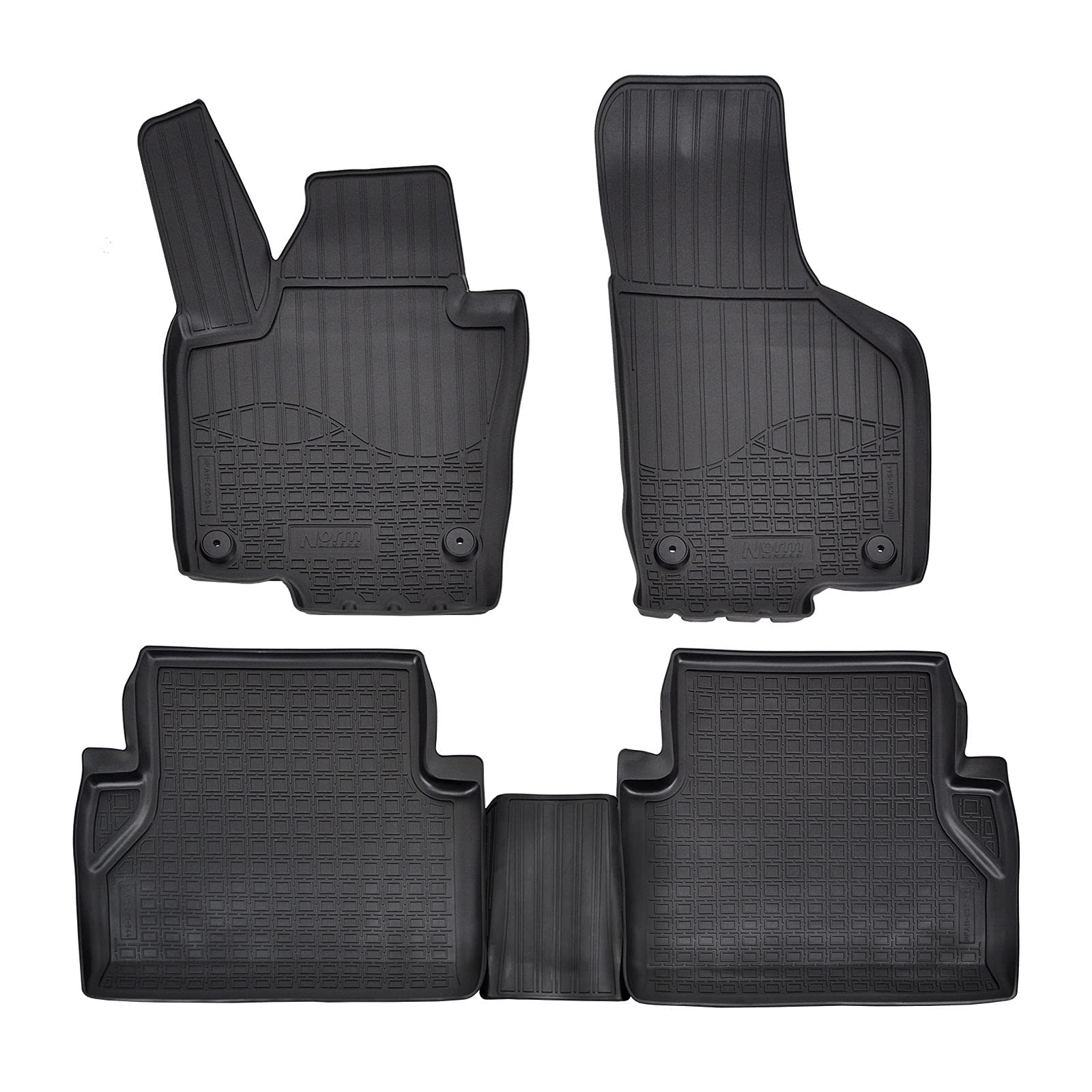 J&J AUTOMOTIVE | 3D Gummimatten Auto Matten Fussmatten Kompatibel mit Sharan 2, ab 2010, Rand cca 4cm, Allwetter, 4Tlg, Premium Qualität J&J AUTOMOTIVE | 3D Gummimatten Auto Matten Fussmatten Kompatibel mit Sharan 2, ab 2010, Rand cca 4cm, Allwetter, 4Tlg, Premium Qualität von J&J AUTOMOTIVE