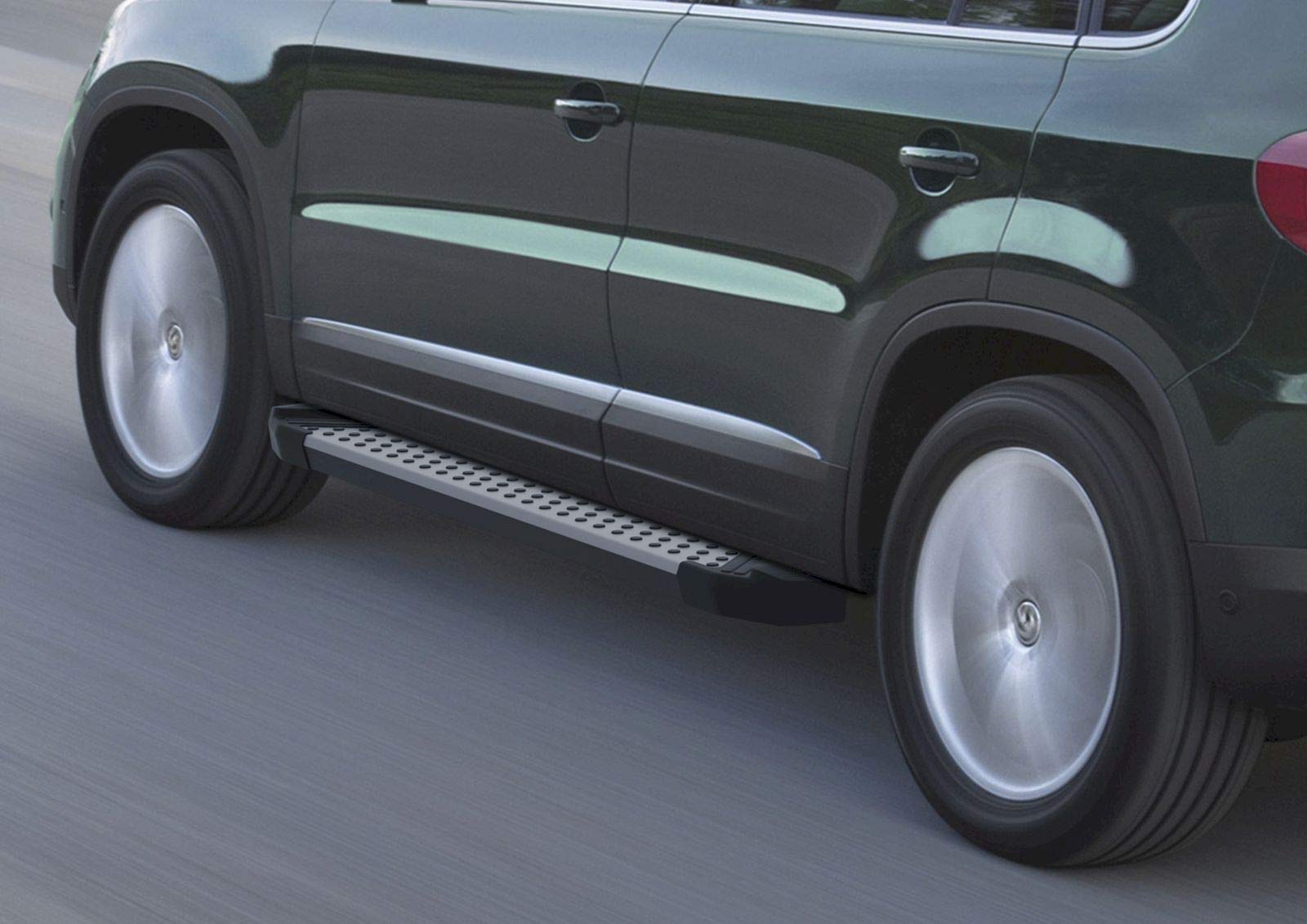 J&J AUTOMOTIVE | Advanced Rival Trittbretter, Einstiegsleisten mit Abe Passend Für Tiguan 1, 2007-2015 OEM, 1 Set Trittbretter (L+R), Alu-Silber von J&J AUTOMOTIVE