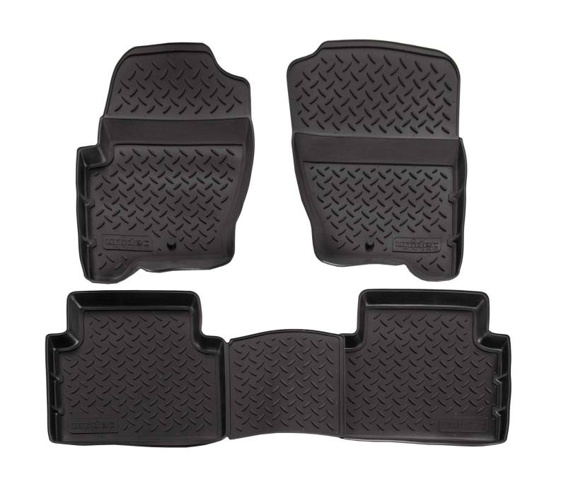 J&J AUTOMOTIVE | 3D Gummimatten Auto Matten Fussmatten Kompatibel mit Range Rover Sport L320 2005-2012, Rand 4cm, Allwetter, 4Tlg, Premium Qualität von J&J AUTOMOTIVE