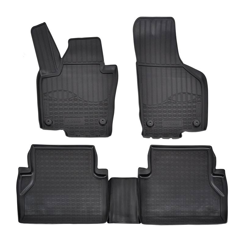 J&J AUTOMOTIVE | 3D Gummimatten Auto Matten Fussmatten Kompatibel mit Sharan 2, ab 2010, Rand cca 4cm, Allwetter, 4Tlg, Premium Qualität von J&J AUTOMOTIVE