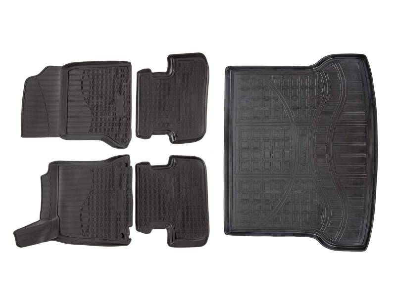 J&J AUTOMOTIVE | Allwetter TPE Gummimatten + Kofferraumwanne Set Für GLA X156 ab 2014, Antirutsch, Passgenau, Rand 2-4cm, Schwarz von J&J AUTOMOTIVE