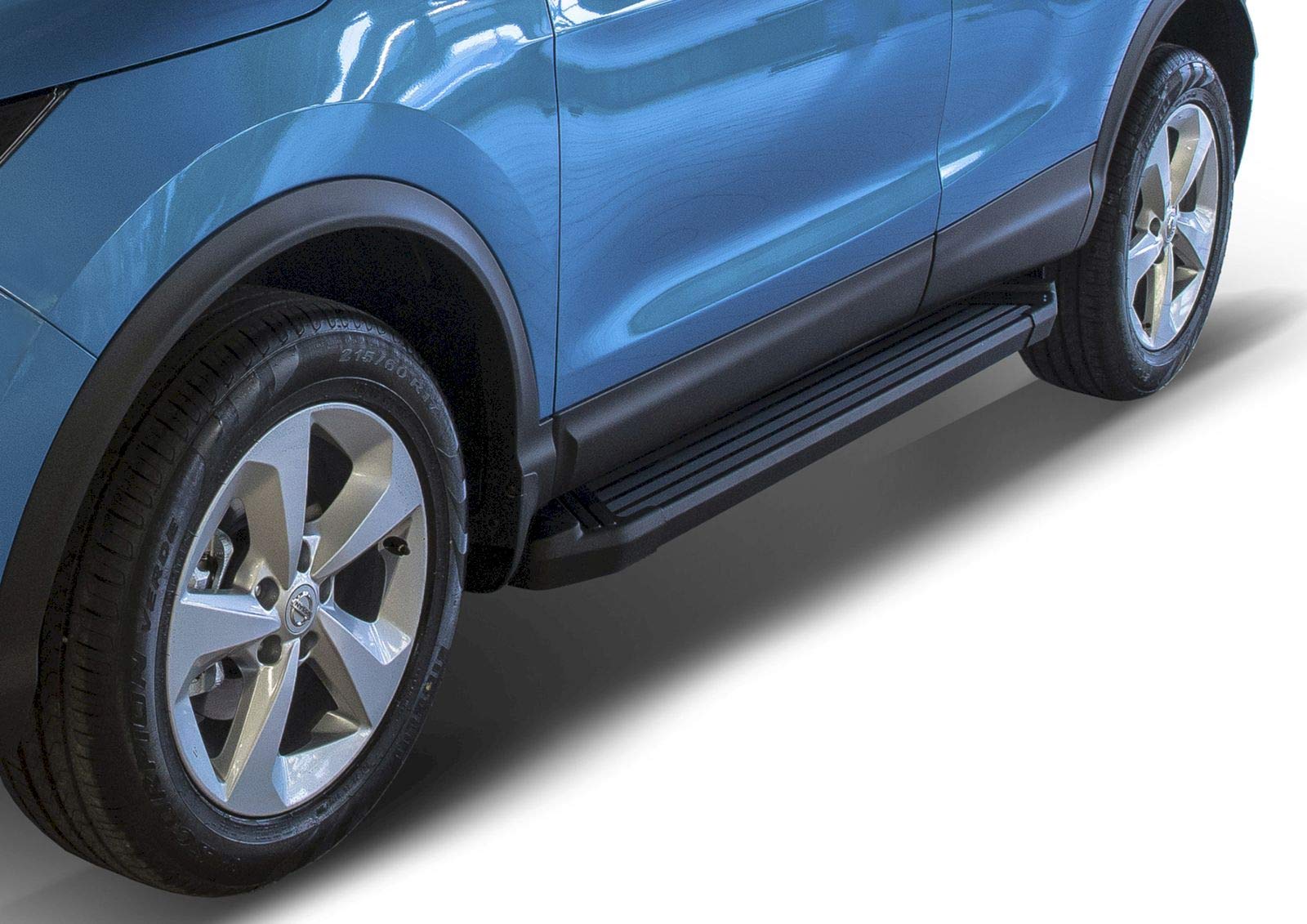 J&J AUTOMOTIVE | Basic Black Rival Trittbretter, Einstiegsleisten mit ABE Passend Für Qashqai J11 Facelift 2018-2021 1 Set Trittbretter (L+R), Schwarz von J&J AUTOMOTIVE