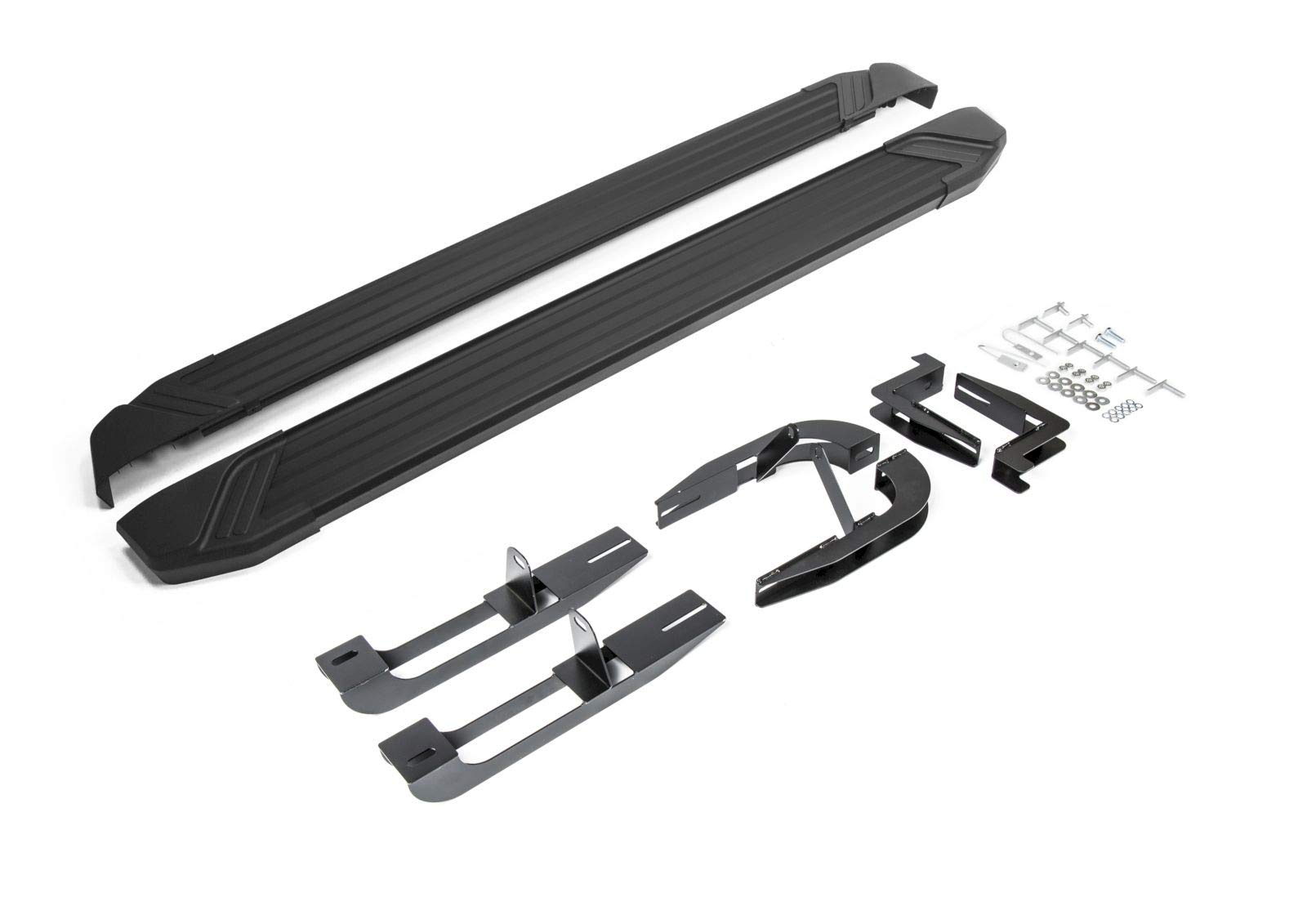 J&J AUTOMOTIVE | Basic Black Rival Trittbretter, Einstiegsleisten mit Abe Passend Für Santa FE 2006-2012 OEM, 1 Set Trittbretter (L+R), Schwarz von J&J AUTOMOTIVE