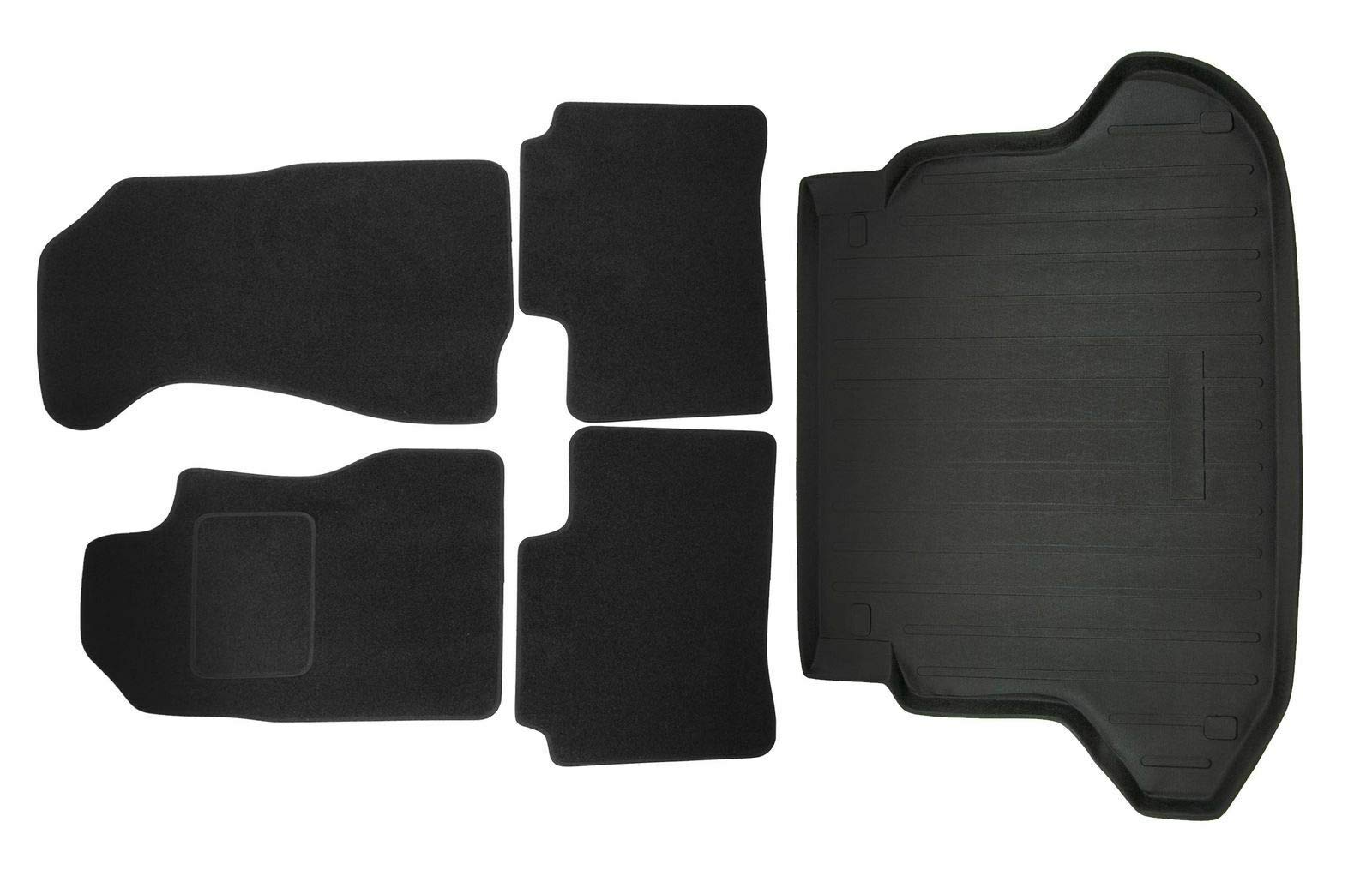 J&J AUTOMOTIVE | Velours Fußmatten + Kofferraumwanne Set Für CRV 2, 2002-2007, Genaue Passform, rutschfeste Untregrund, mit Hoher Rand J&J AUTOMOTIVE | Velours Fußmatten + Kofferraumwanne Set Für CRV 2, 2002-2007, Genaue Passform, rutschfeste Untregrund, mit Hoher Rand von J&J AUTOMOTIVE