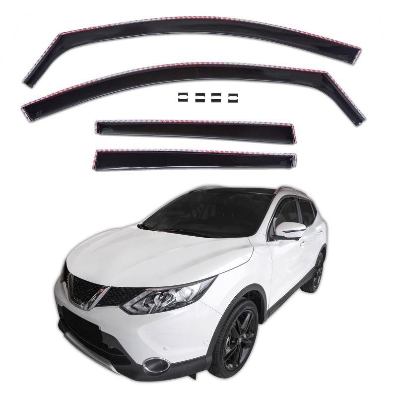 J&J AUTOMOTIVE | GP Windabweiser Kompatibel mit Qashqai J11 2014-2021 von J&J AUTOMOTIVE