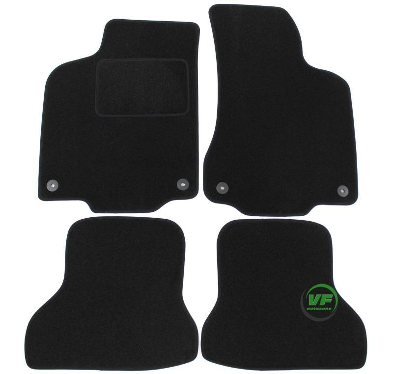 J&J AUTOMOTIVE | J&J AUTOMOTIVE Velours Fußmatten Automatten Autoteppiche für Polo 6N / 6N2 1994-01 Bef.rund von J&J AUTOMOTIVE