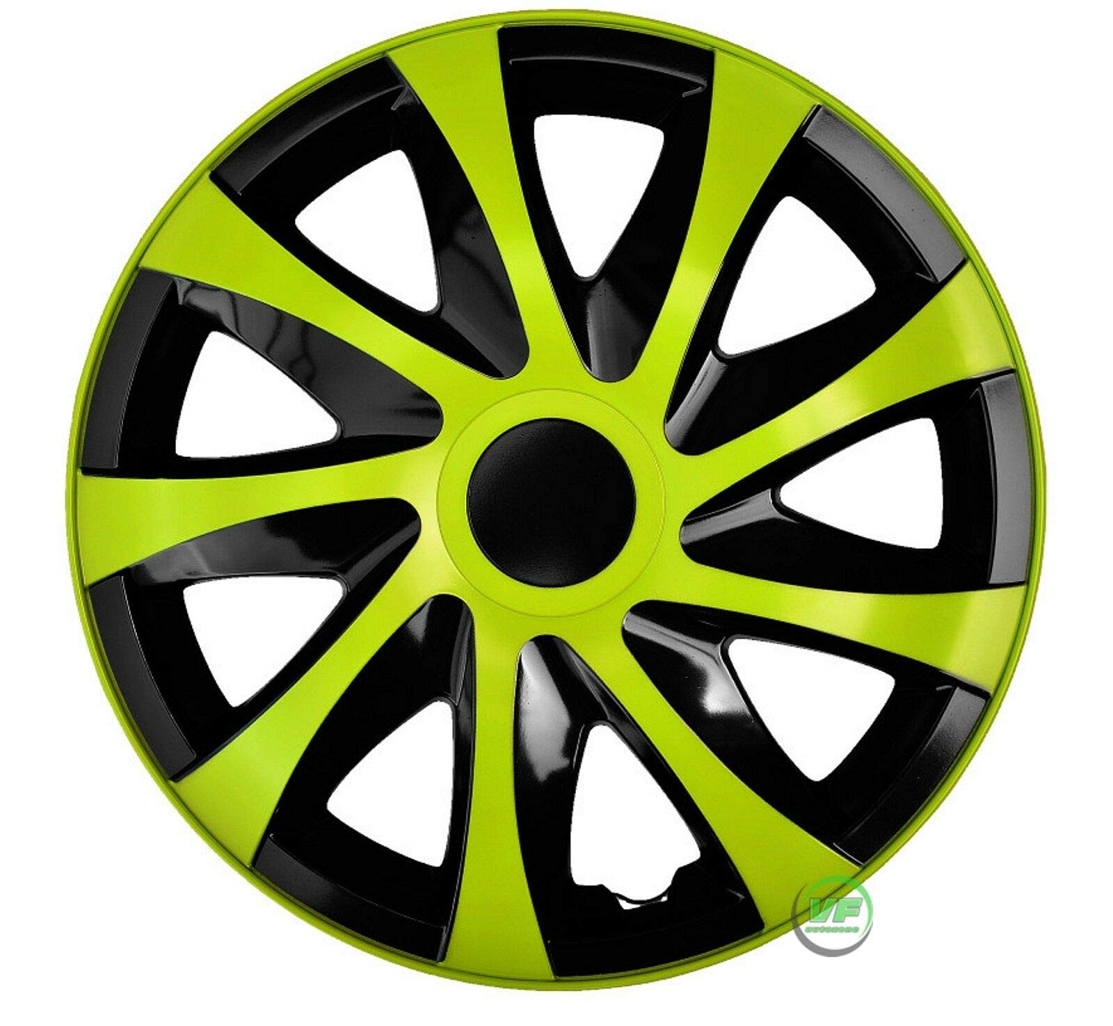 J&J AUTOMOTIVE | 14" Radkappen Radzierblenden 4er Set 14 Zoll Grün-Schwarz Draco CS, Radabdeckung, Radkappen, Zierblenden, Felgen J&J AUTOMOTIVE | 14" Radkappen Radzierblenden 4er Set 14 Zoll Grün-Schwarz Draco CS, Radabdeckung, Radkappen, Zierblenden, Felgen von J&J AUTOMOTIVE