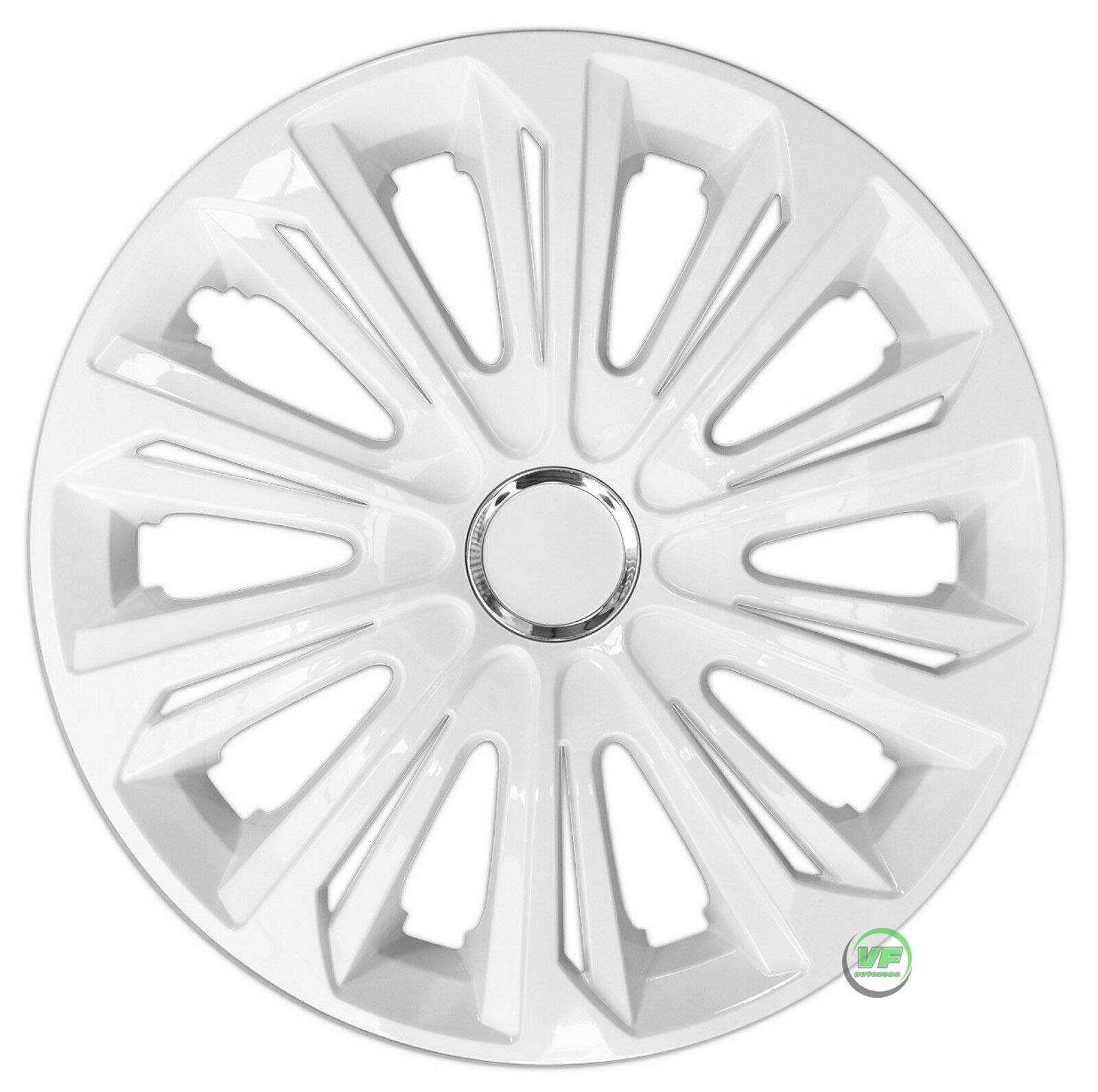 | 15" Radkappen Radzierblenden 4er Set 15 Zoll White Weiss Lackiert Strong, Radabdeckung, Radkappen, Zierblenden, Zierkappen, Radblenden, Felgen, Radzierblenden von J&J AUTOMOTIVE