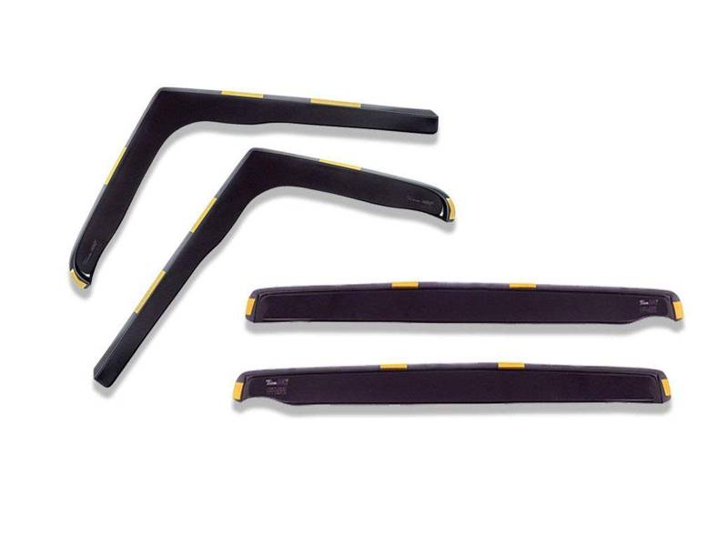 J&J AUTOMOTIVE | Windabweiser Passend Für Discovery 2, 1999-2004, Heko Regenabweiser, Getönt, Set 4-Teilig, Vorne, Hinten, Aerodynamisch von J&J AUTOMOTIVE