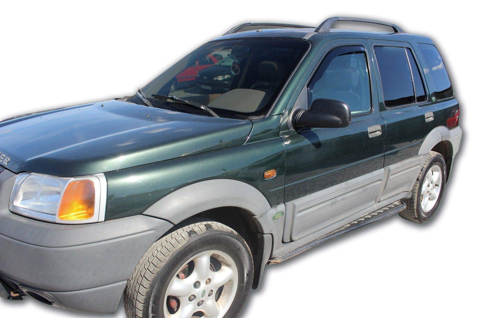 J&J AUTOMOTIVE | Windabweiser Passend Für Freelander 1998-2006, Heko Regenabweiser, Getönt, Set 4-Teilig, Vorne, Hinten, Aerodynamisch J&J AUTOMOTIVE | Windabweiser Passend Für Freelander 1998-2006, Heko Regenabweiser, Getönt, Set 4-Teilig, Vorne, Hinten, Aerodynamisch von J&J AUTOMOTIVE