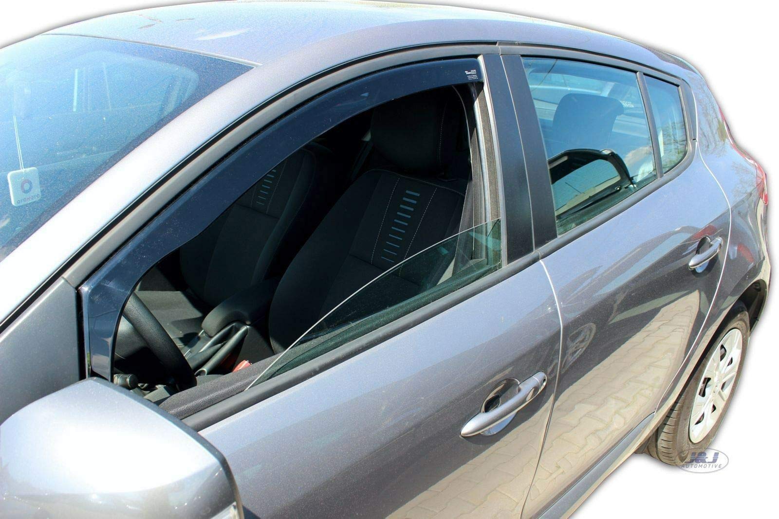 J&J AUTOMOTIVE | Windabweiser Passend Für Megane 3, 5 Potres 2008-2016, Heko Regenabweiser, Getönt, Set 2-Teilig, Vorne, Aerodynamisch J&J AUTOMOTIVE | Windabweiser Passend Für Megane 3, 5 Potres 2008-2016, Heko Regenabweiser, Getönt, Set 2-Teilig, Vorne, Aerodynamisch von J&J AUTOMOTIVE