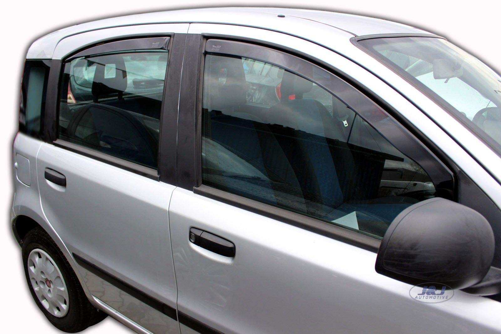 J&J AUTOMOTIVE | Windabweiser Passend Für Panda 2003-2012, Heko Regenabweiser, Getönt, Set 4-Teilig, Vorne und Hinten, Aerodynamisch J&J AUTOMOTIVE | Windabweiser Passend Für Panda 2003-2012, Heko Regenabweiser, Getönt, Set 4-Teilig, Vorne und Hinten, Aerodynamisch von J&J AUTOMOTIVE