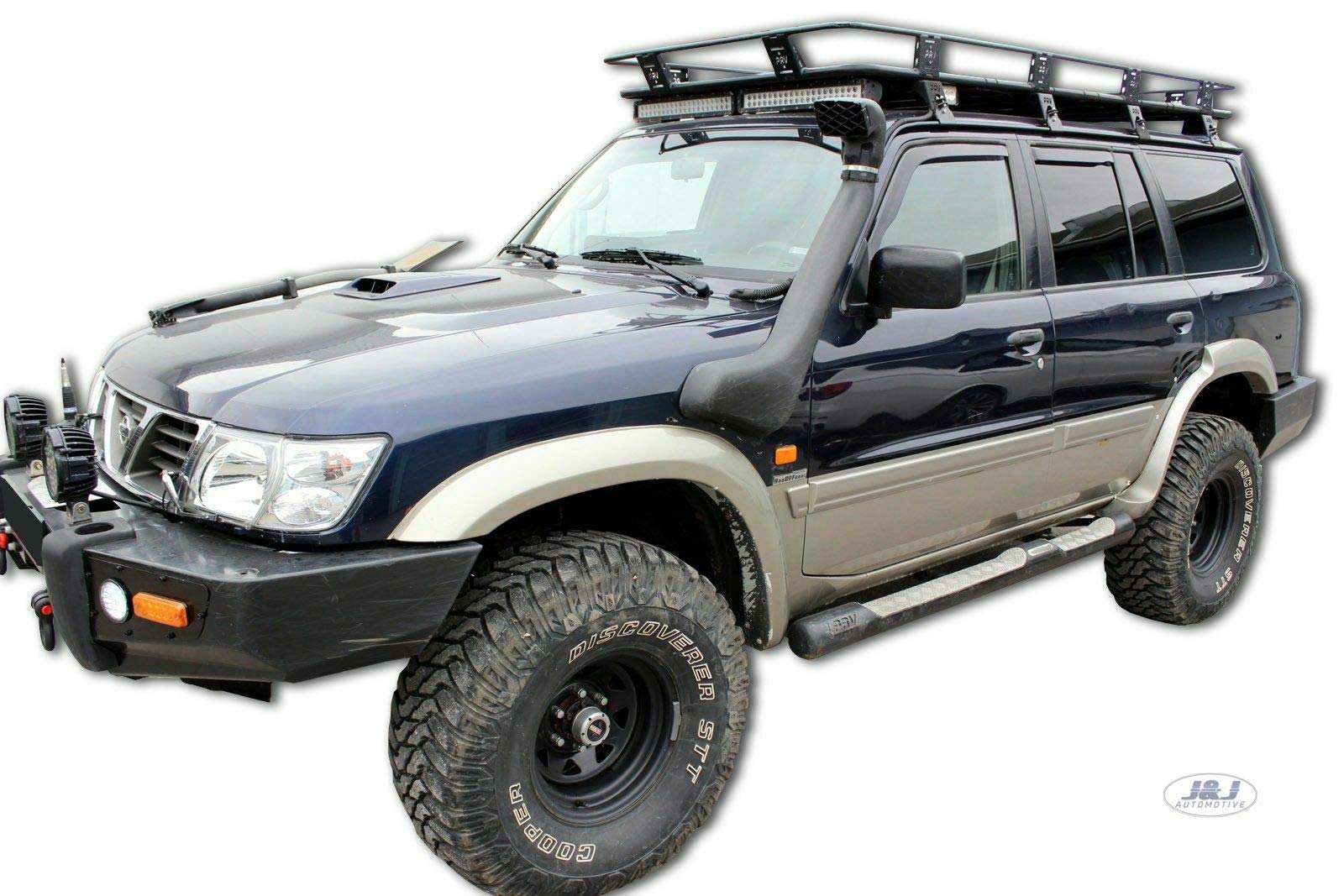 J&J AUTOMOTIVE | Windabweiser Passend Für Patrol Y61 5-Türer 1997-2005, Heko Regenabweiser, Getönt, Set 4-Teilig, Vorne, Hinten, Aerodynamisch J&J AUTOMOTIVE | Windabweiser Passend Für Patrol Y61 5-Türer 1997-2005, Heko Regenabweiser, Getönt, Set 4-Teilig, Vorne, Hinten, Aerodynamisch von J&J AUTOMOTIVE