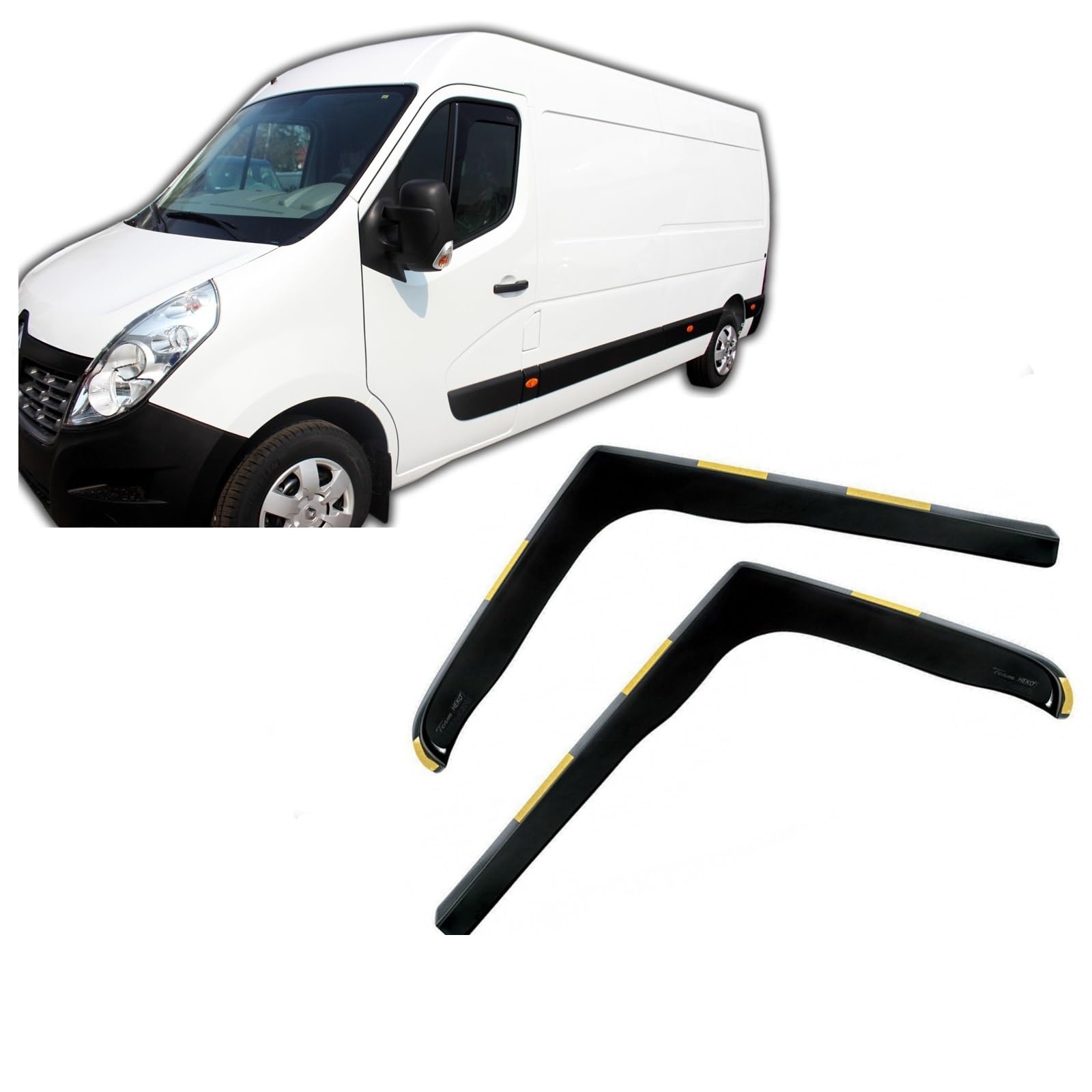 J&J AUTOMOTIVE | Windabweiser Passend Für Master ab 2010, Heko Regenabweiser, Getönt, Set 2-Teilig, Vorne, Aerodynamisch J&J AUTOMOTIVE | Windabweiser Passend Für Master ab 2010, Heko Regenabweiser, Getönt, Set 2-Teilig, Vorne, Aerodynamisch von J&J AUTOMOTIVE