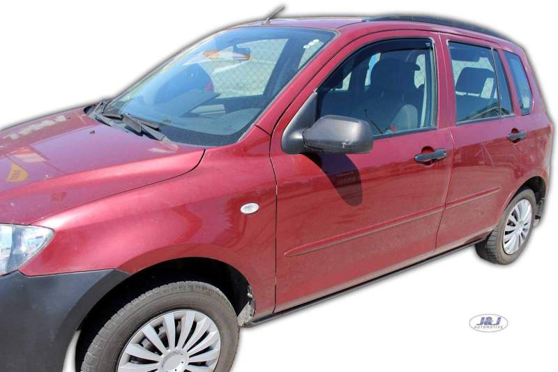 J&J AUTOMOTIVE | Windabweiser Passend Für 2 Fließheck 2003-2007, Heko Regenabweiser, Getönt, Set 2-Teilig, Vorne, Aerodynamisch von J&J AUTOMOTIVE