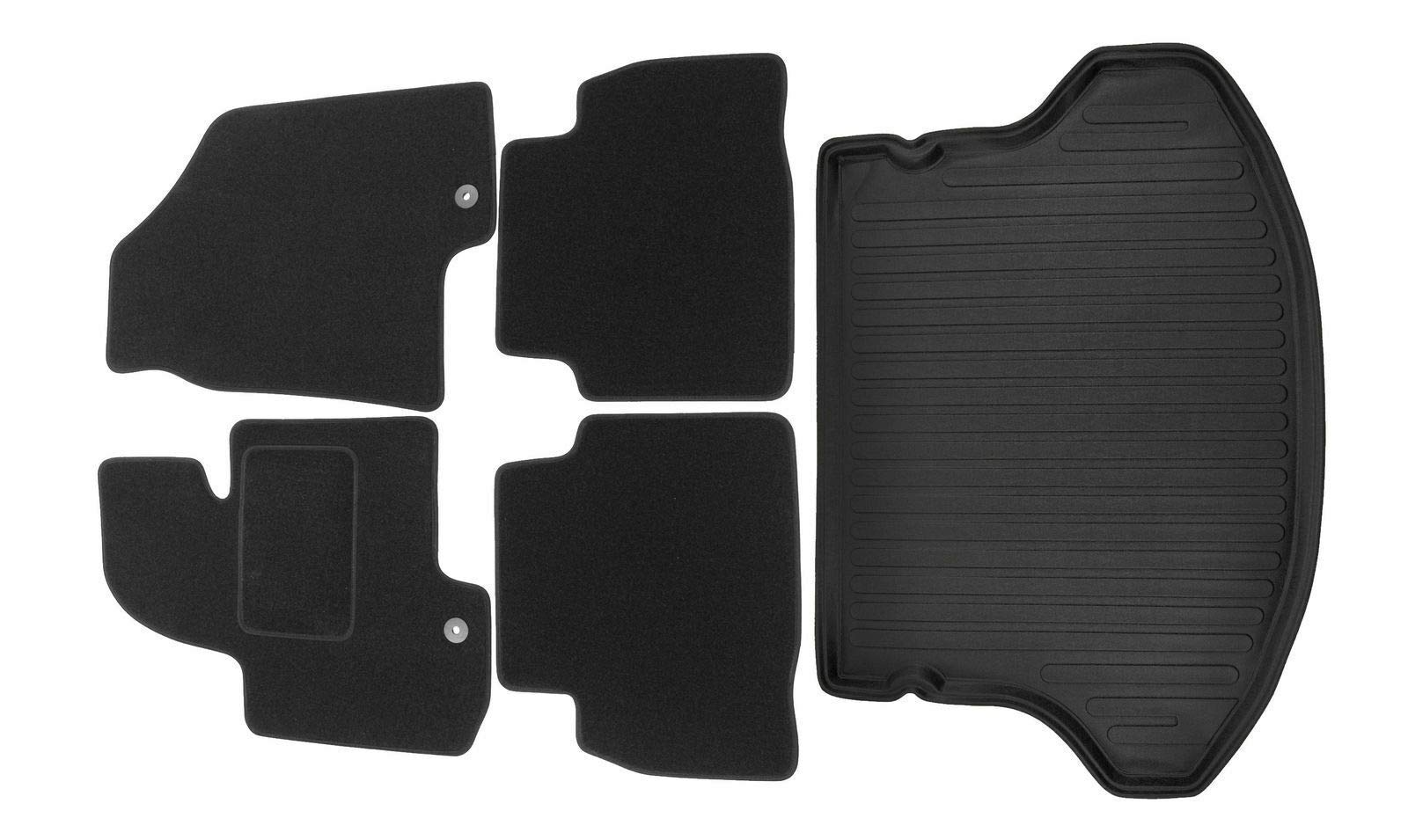 J&J AUTOMOTIVE | Velours Fußmatten + Kofferraumwanne Set Für Sportage SL 2010-2015, Genaue Passform, rutschfeste Untregrund, mit Hoher Rand J&J AUTOMOTIVE | Velours Fußmatten + Kofferraumwanne Set Für Sportage SL 2010-2015, Genaue Passform, rutschfeste Untregrund, mit Hoher Rand von J&J AUTOMOTIVE