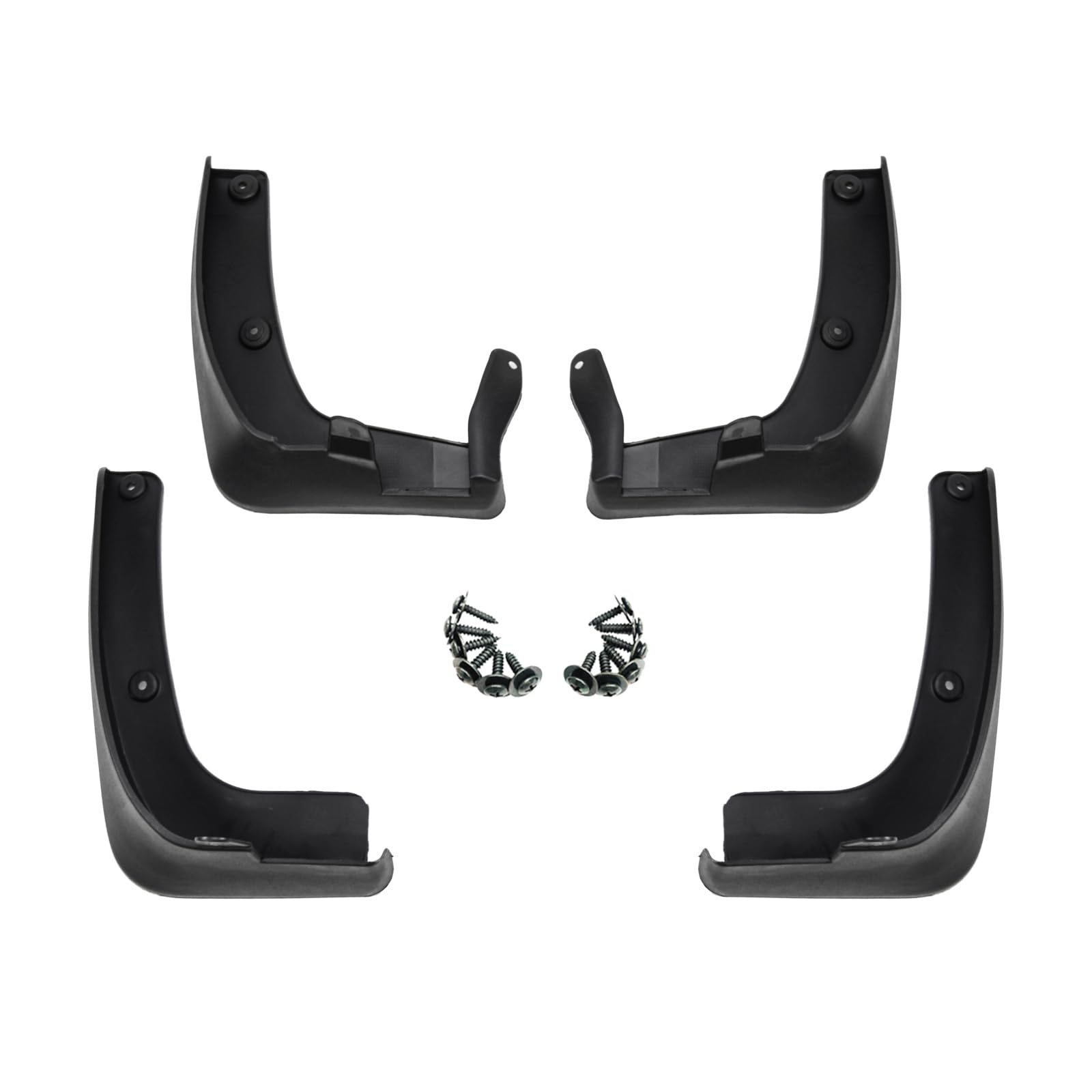 | Schmutzfänger 4er Set vorne + hinten für Sorento 2014-2020, Abwaschbar, Einfache Montage, Strapazierfähig, Keine Universalform, 2 vorne + 2 hinten, Schwarz von J&J AUTOMOTIVE