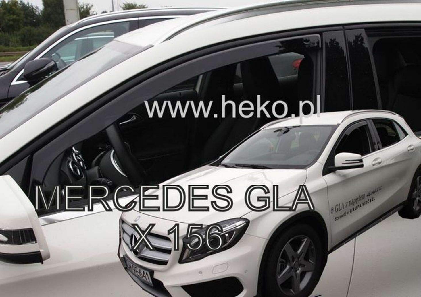 J&J AUTOMOTIVE | Windabweiser Passend Für GLA X156 5-Türer 2013-2020, Heko Regenabweiser, Getönt, Set 2-Teilig, Vorne, Aerodynamisch J&J AUTOMOTIVE | Windabweiser Passend Für GLA X156 5-Türer 2013-2020, Heko Regenabweiser, Getönt, Set 2-Teilig, Vorne, Aerodynamisch von J&J AUTOMOTIVE