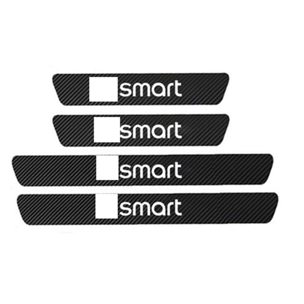 JABL 4Pcs Auto Carbon Fiber Türschweller Trittplatten, für Smart Fortwo 451 453 450 Forfour 454 Threshold Pedal Anti Scratch Aufkleber Trim Protection, Auto Styling Zubehör JABL 4Pcs Auto Carbon Fiber Türschweller Trittplatten, für Smart Fortwo 451 453 450 Forfour 454 Threshold Pedal Anti Scratch Aufkleber Trim Protection, Auto Styling Zubehör von JABL
