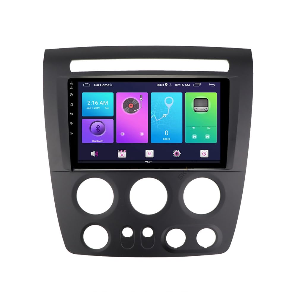 JADERY Autoradio Kompatibel Mit HUM-MER H3 9 inch 2 Din Radio GPS Navigation IPS Touchscreen Multimedia Player Unterstützung SWC 4G WiFi Carplay DSP BT(Size:4 core WiFi 2G+32G) von JADERY