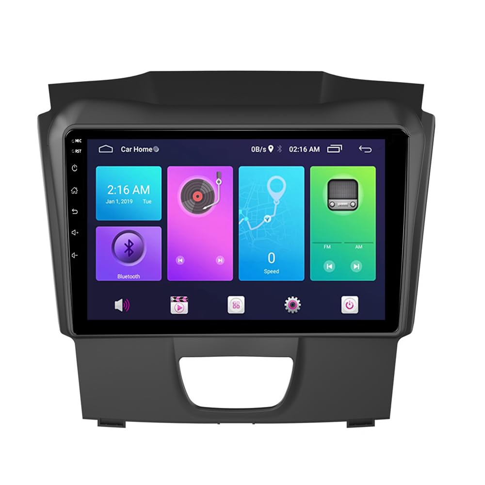 JADERY Autoradio Kompatibel Mit ISU-ZU D-MAX 2015-2018 9 inch 2 Din Radio GPS Navigation IPS Touchscreen Multimedia Player Unterstützung SWC 4G WiFi Carplay DSP BT(Size:8 core 4G+WiFi 6G+128G) von JADERY