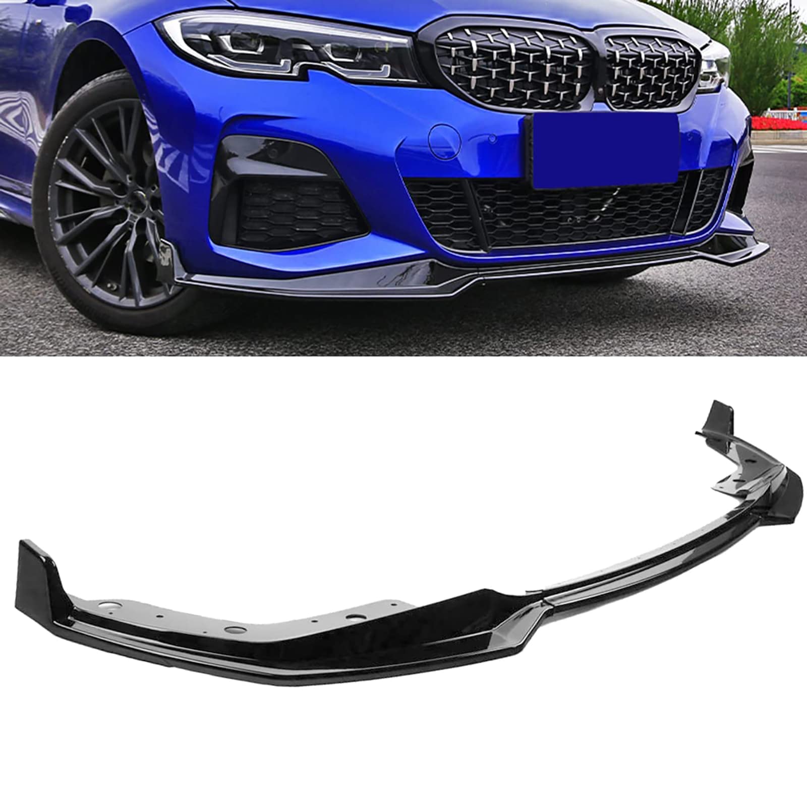 JAHURO Auto Frontschaufel,Für BMW 3 Series G20 G21 M Sport 2019~2021,Vordere untere Stoßstangenlippe Spoiler JAHURO Auto Frontschaufel,Für BMW 3 Series G20 G21 M Sport 2019~2021,Vordere untere Stoßstangenlippe Spoiler von JAHURO