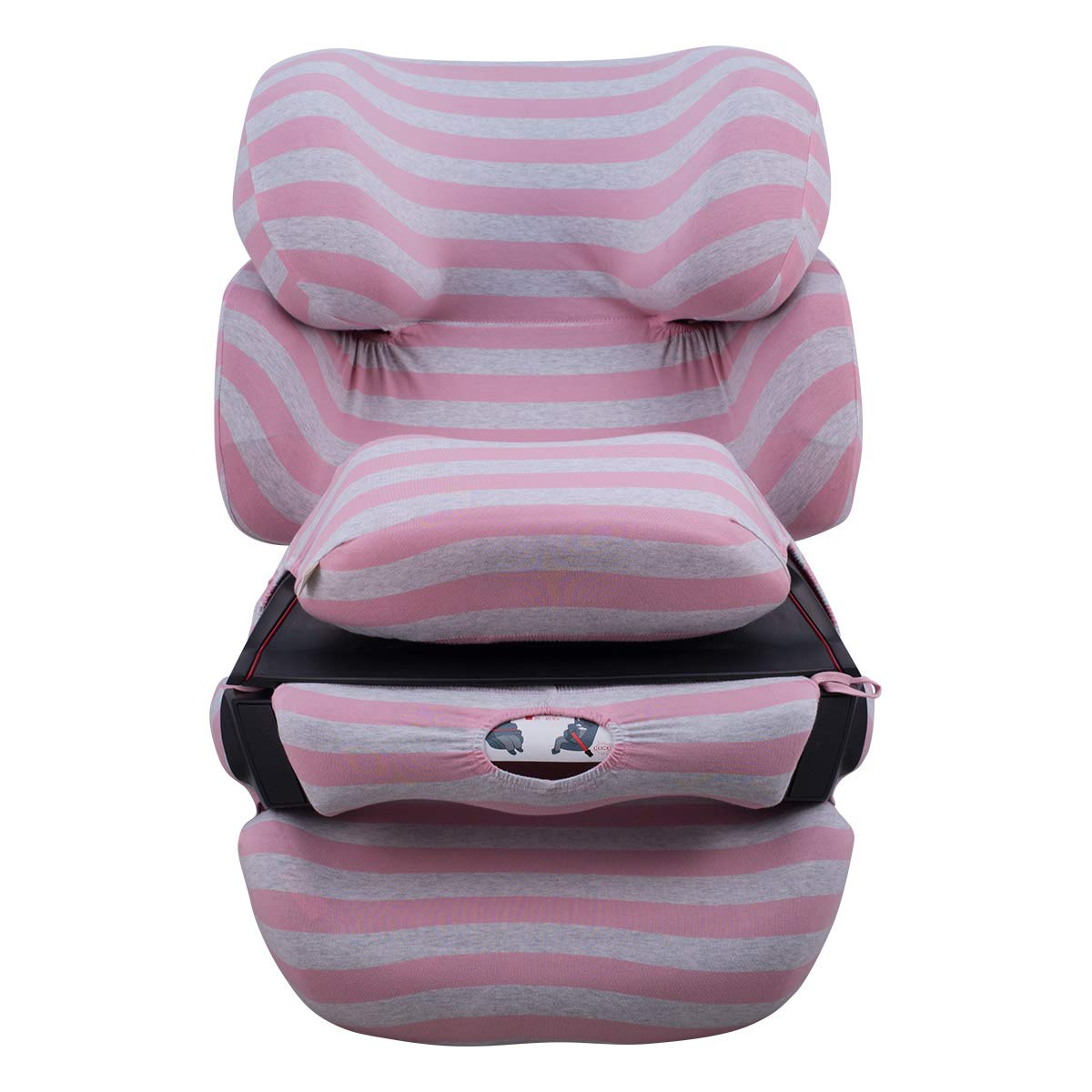 JYOKO Kids Bezug für Autositz, Kindersitz kompatibel mit Cybex Pallas Fix, 2 Fix, aus Baumwolle (Pink Island) von JYOKO