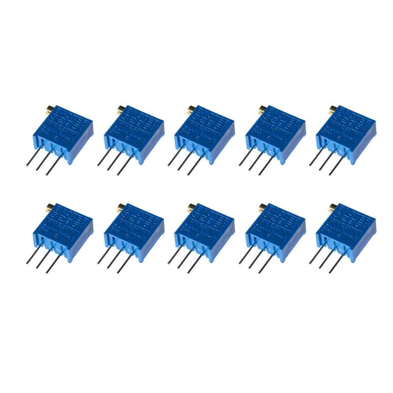 100 Stück 3296X Schneidpotentiometer Variabler Widerstand 100R 200R 500R 1K 2K 5K 10K 20K 50K 100K 200K 500K 1M 2M (500 Ohm) von JAQVCTSC