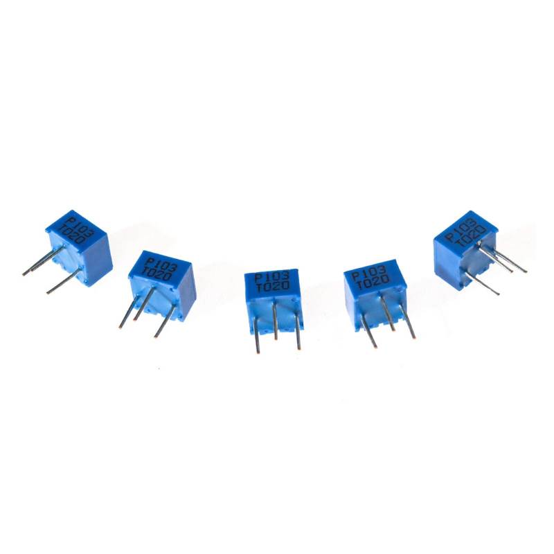 Schneidpotentiometer 100 Stück 3362P 100R 200R 500R 1K 2K 5K 10K 20K 50K 100K 200K 500K 1M 2M (1K Ohm) von JAQVCTSC