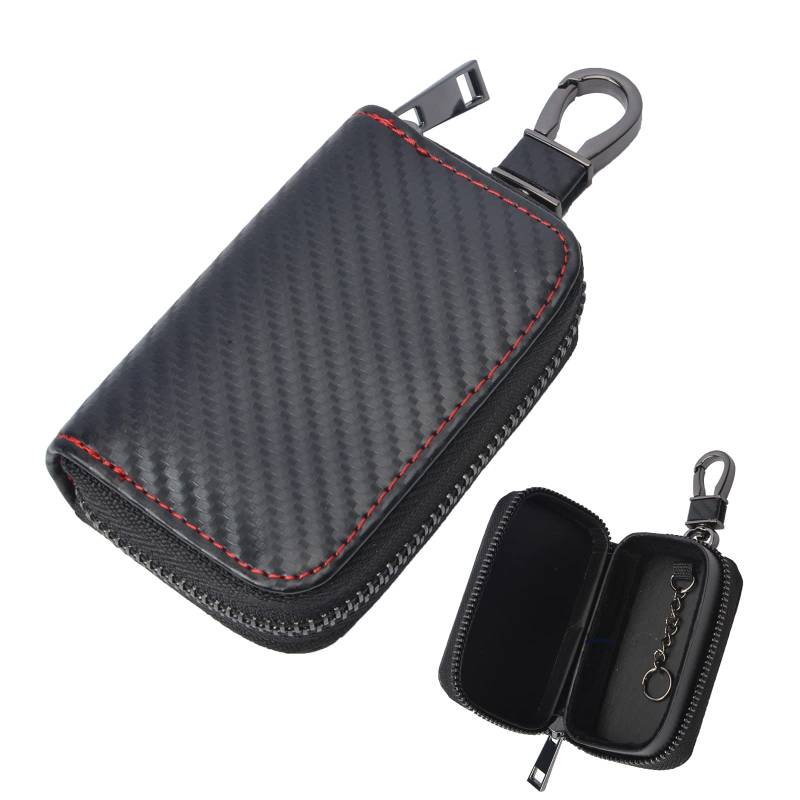 JAVOUKA RFID-Faraday-Tasche für Autoschlüssel, Schlüsseltasche, Diebstahlschutz, GPS-Signalblockierungsbox für Schlüsselanhänger von JAVOUKA