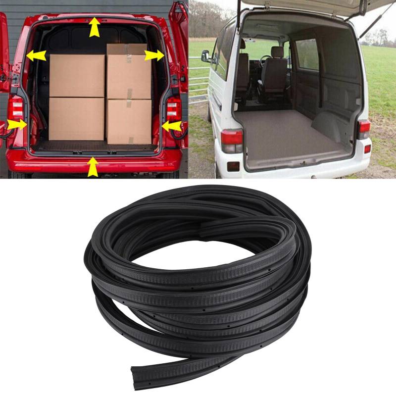 5.4M Heckklappendichtung Kompatibel mit VW Transporter T4 Rahmendichtung Transporter Gummidichtung Heckklappendichtung Dichtung Heckklappe Auto Türdichtung Rahmendichtung 721827705B von JAWSEU