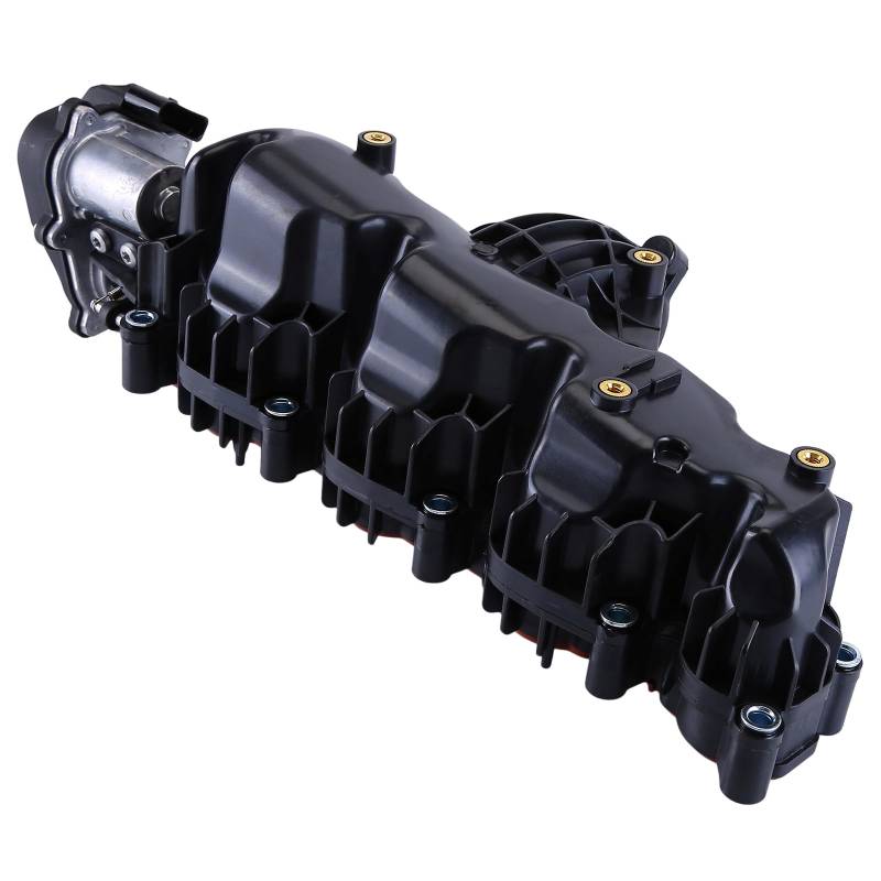 JAWSEU Ansaugkrümmer mit Stellmotor Kompatibel für A3 A4 A5 A6 Q5 TT für Seat Exeo Leon für Skoda Octavia Superb Yeti für VW Käfer EOS Golf Jetta Passat Tiguan Ansaugstutzen Ansaugkrümmer 03L129086 von JAWSEU