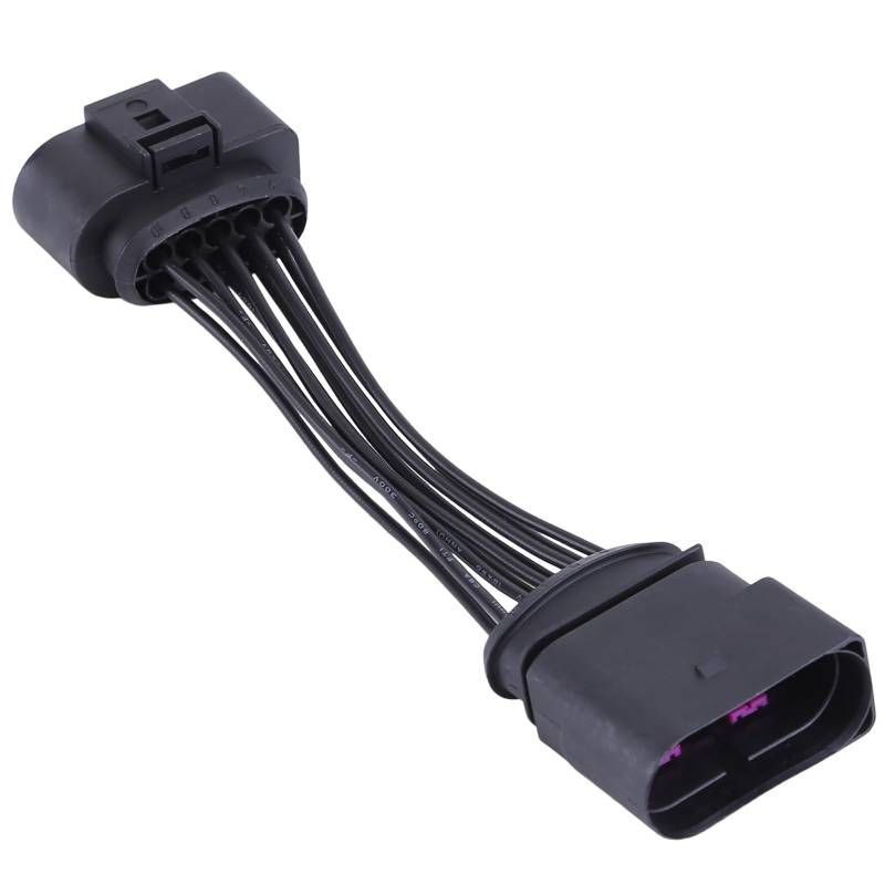 JAWSEU Xenon Scheinwerfer Kabelbaumstecker Kompatibel mit VW T5 2003–2009 Scheinwerfer konvertierungs Adapter Verdrahten Kabelbaum Scheinwerfer Buchse Kabelbaum Webstuhl 1JO 973 835, 6R0 973 735 von JAWSEU