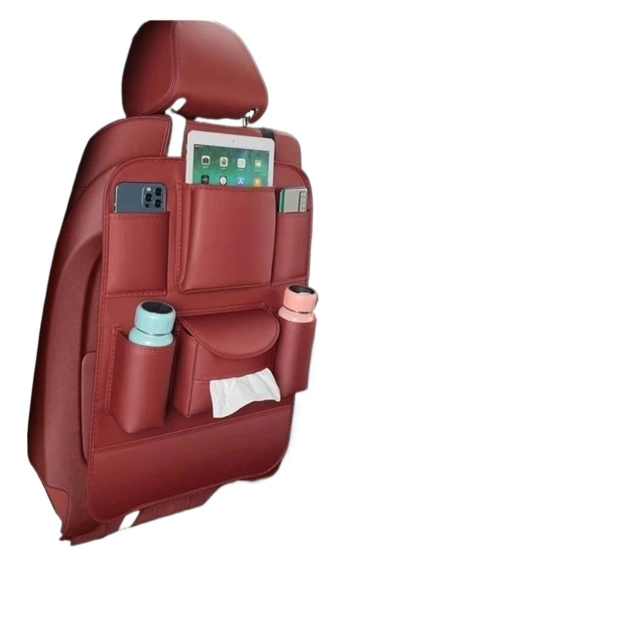 JAYQDZ Autositz-Organizer, Aufbewahrungstasche for die Rückenlehne, Antikick-Pad for den hinteren Verschleiß, kompatibel mit BMW X1 X3 X5 X7 E39 E46 E60 E90 F10 F20 F30 F01 F15 G30(A) von JAYQDZ