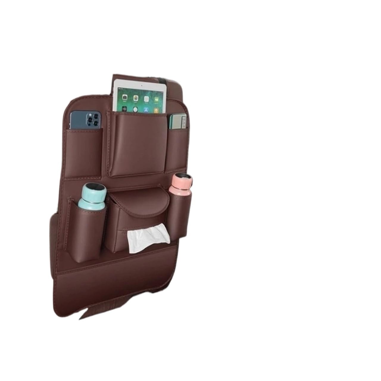 JAYQDZ Autositz-Organizer, Aufbewahrungstasche for die Rückenlehne, Antikick-Pad for den hinteren Verschleiß, kompatibel mit BMW X1 X3 X5 X7 E39 E46 E60 E90 F10 F20 F30 F01 F15 G30(Grizzly) von JAYQDZ