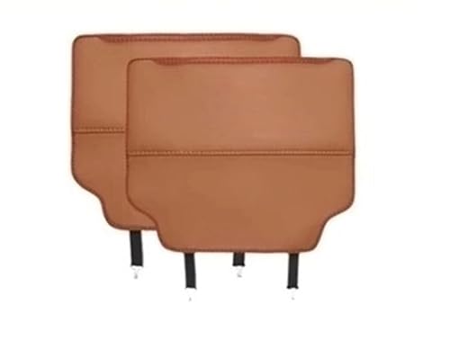 JAYQDZ Autositz-Rückenschutz, Kick-Pad, Rücksitz-Aufbewahrungstasche, kompatibel mit Mini John S Clubman JWC R54 R55 R56 R60 F55 F56 F57 F58(Cognac) von JAYQDZ